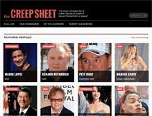 Tablet Screenshot of creepsheet.com